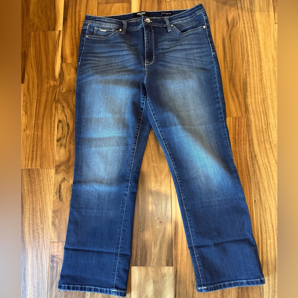Nine West Jeans Taylor Cuffed Capri.  Size 14.‎